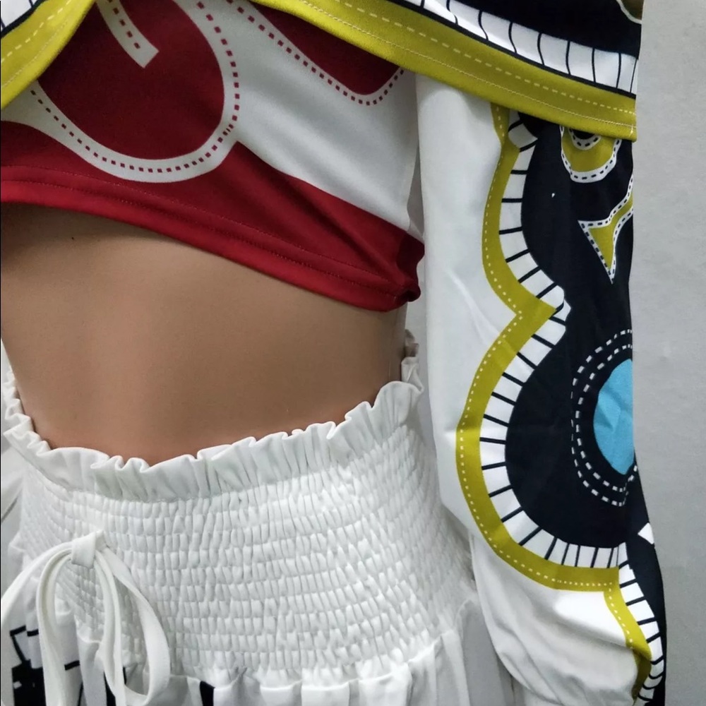 2pc Off Shoulder Dress Set - Picture 5 of 8